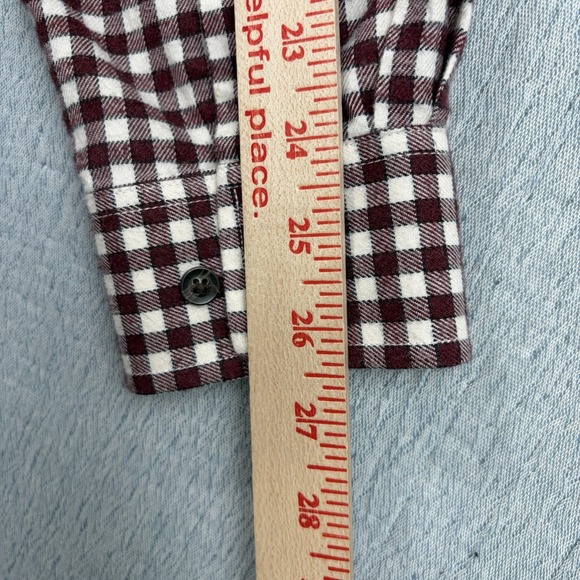 Johnnie O Mens XL Malibu Red Hangin Out Long Sleeve Button Down Flannel Shirt - Picture 8 of 8